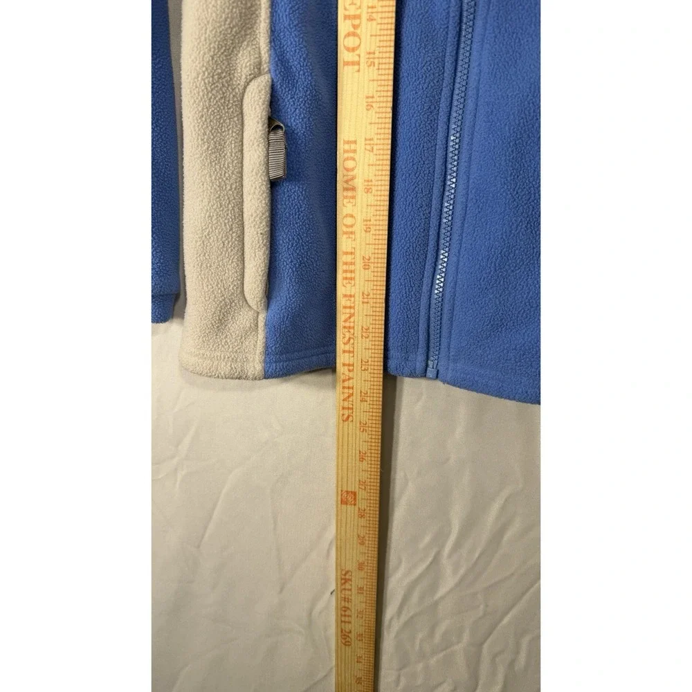 The‎ North Face Classic Fleece Jacket Girls Size L Light Blue Gray Fleece